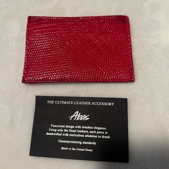 Abas red card and money holder in alligator leather - Picture 1 of 7